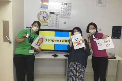 【株式会社Kanatta】渋谷区広尾にて、小学生を対象とした「ドローン×英語×プログラミング教室」を開催。